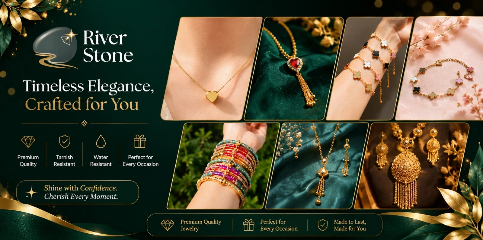 river stone jewellery